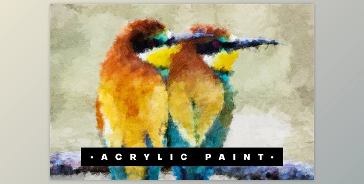Download Acrylic Paint Photoshop Action (ABR, ATN, PAT)