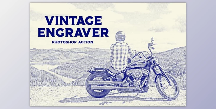 Download Vintage Engraver – Photoshop Action By Mclean Design Co (PSD, ATN, PDF)