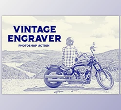 Download Vintage Engraver – Photoshop Action By Mclean Design Co (PSD, ATN, PDF)