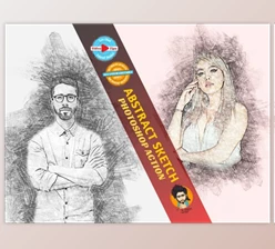 Download Abstract Sketch Photoshop Actions