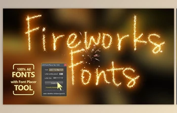 Download Fireworks Animated <span class='badge badge-warning'>Font</span> Pack with Tool (Videohive 31992844) - AE Project
