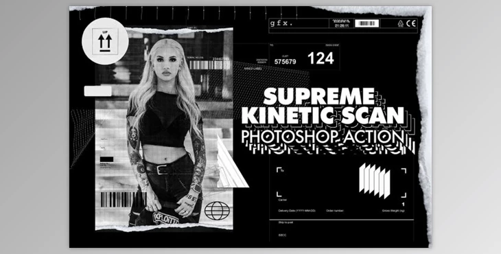 Download Supreme Kinetic Scan Photoshop Action by bangingjoints