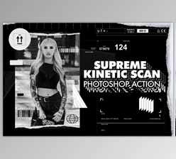 Download Supreme Kinetic Scan Photoshop Action by bangingjoints