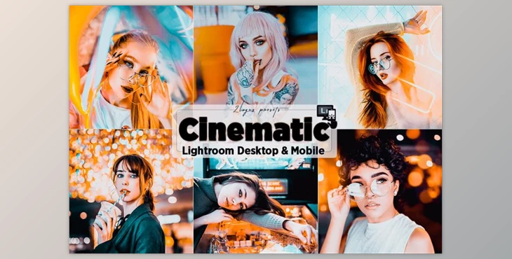 Download Cinematic Neon Lightroom Presets by 2lagus (Desk, Mob)