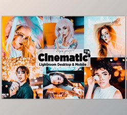 Download Cinematic Neon Lightroom Presets by 2lagus (Desk, Mob)