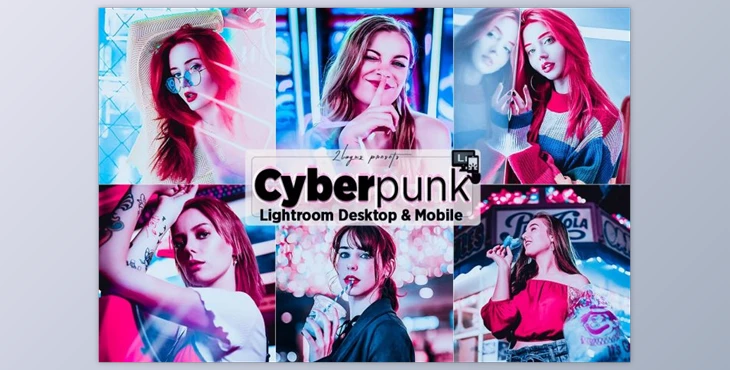 Download Cyberpunk Portrait Lighroom Presets (Desk, Mob)