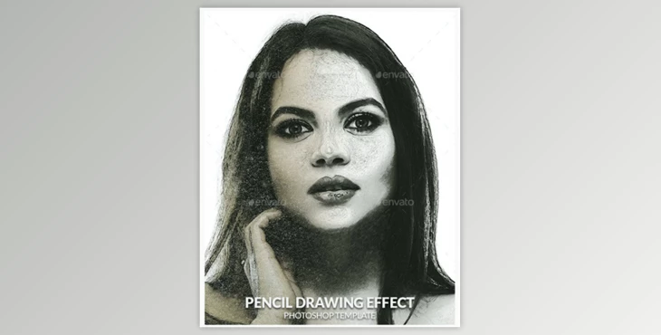 Download Pencil Drawing Photo Effect By Hypography (PSD)