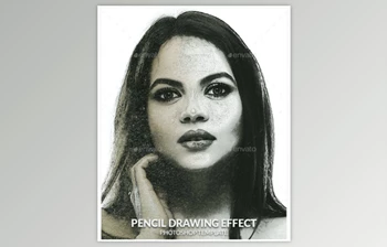 Download Pencil Drawing Photo <span class='badge badge-warning'>Effect</span> By Hypography (PSD)