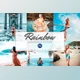 Download 11 Rainbow Photoshop Actions, ACR, LUT by 3Motional (atn, xmp, cube)