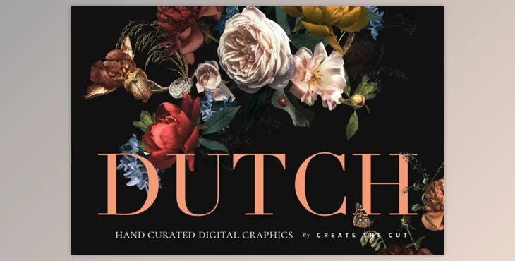 Download Vintage Floral Clip Art – Dutch 5 By Create The Cut