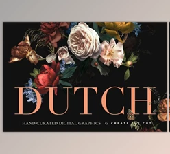 Download Vintage Floral Clip Art – Dutch 5 By Create The Cut
