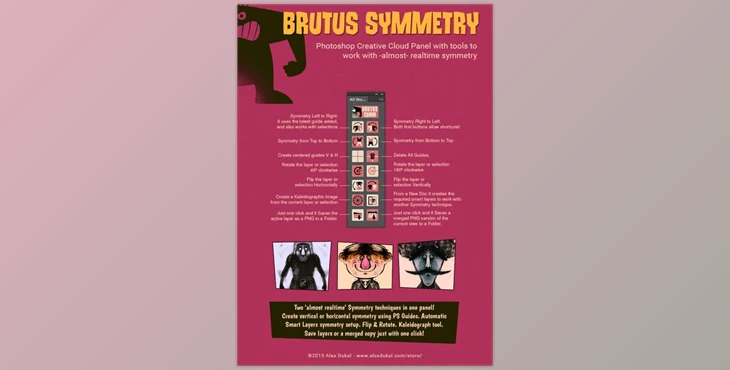 Download AD Brutus Symmetry Panel for Adobe Photoshop