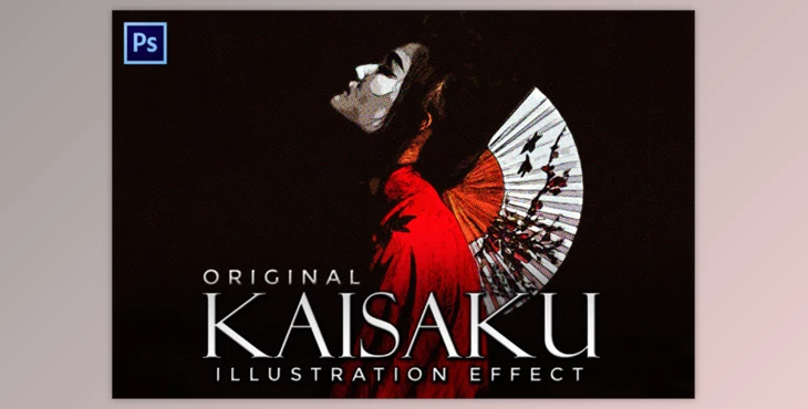 Download Kaisaku – a Halftone Illustration Effect By denestudios