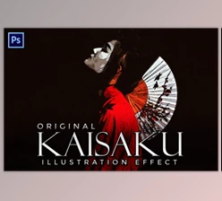 Download Kaisaku – a Halftone Illustration Effect By denestudios