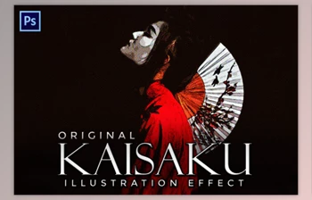 Download Kaisaku – a <span class='badge badge-warning'>Halftone</span> Illustration <span class='badge badge-warning'>Effect</span> By denestudios