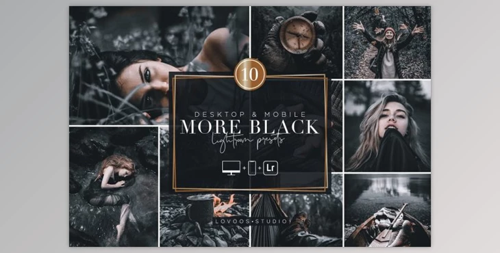 Download MORE BLACK – Lightroom Presets By Lovoos Studio (Mob, Desk)