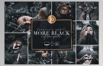 Download MORE BLACK – Lightroom Presets By Lovoos <span class='badge badge-warning'>Studio</span> (Mob, Desk)