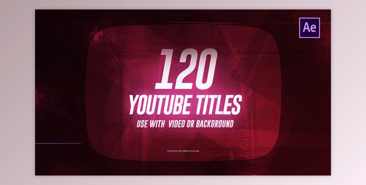 Download Youtube Titles (Videohive 23400979) - AE Project