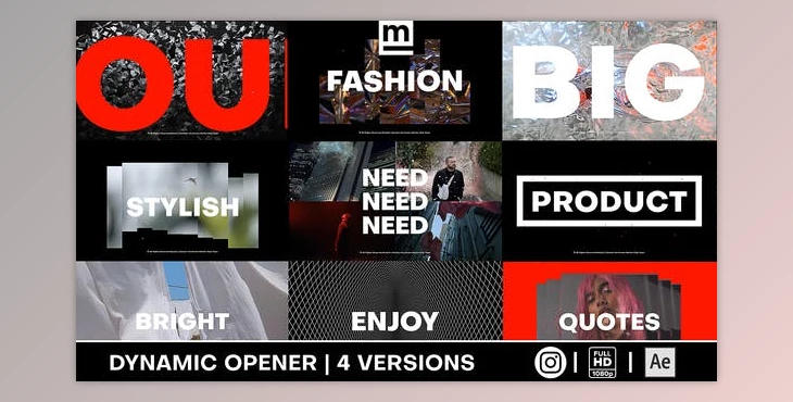 Download Dynamic Typography Opener (Videohive 31479910) - AE Project