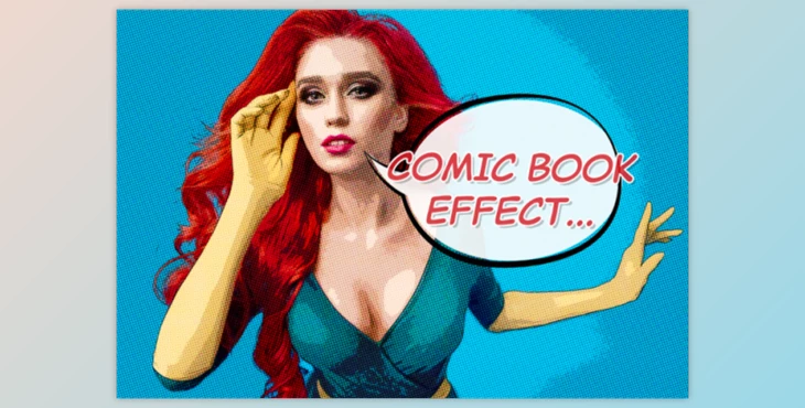 Download Comic Book Photo Effect Mockup By SdecoretMockup (PSDT)