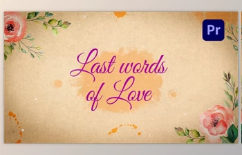 Download <span class='badge badge-warning'>Last</span> Words of Love - Beautiful Title Sequence - MOGRT (<span class='badge badge-warning'>Videohive</span> 31924447)