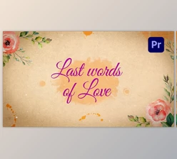 Download Last Words of Love - Beautiful Title Sequence - MOGRT (Videohive 31924447)
