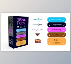 Download Titles Pack 4K (Videohive 32210293) - AE Project