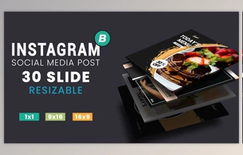 Download Instagram Post Fashion & <span class='badge badge-warning'>Food</span> (Videohive 32182221) - AE Project