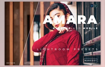 Download Amara Desktop and Mobile Lightroom <span class='badge badge-warning'>Preset</span> by Bangset