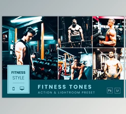 Download Fitness Tones Action & Lightroom Preset by volusthemes