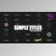 Download Simple Titles For Premiere (Videohive 32202271) - PR Project