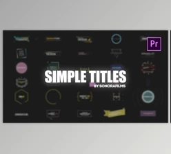 Download Simple Titles For Premiere (Videohive 32202271) - PR Project