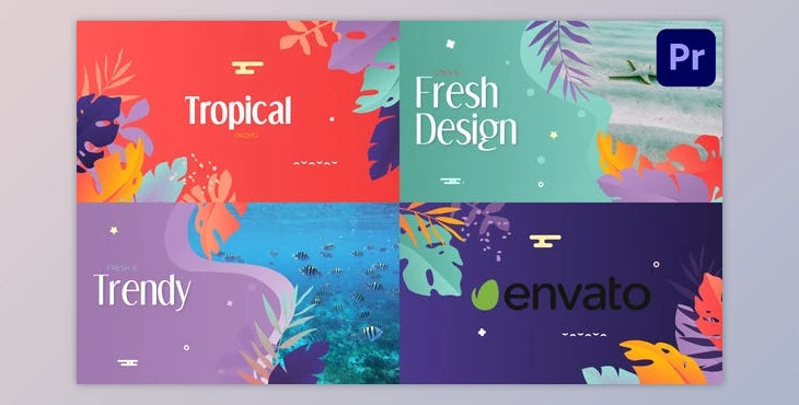 Download Tropical Promo Slideshow - Premiere Pro MOGRT (Videohive 32193978)