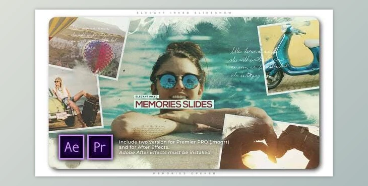 Download Elegant Inked Memories Slideshow (Videohive 32175369) - PR Project