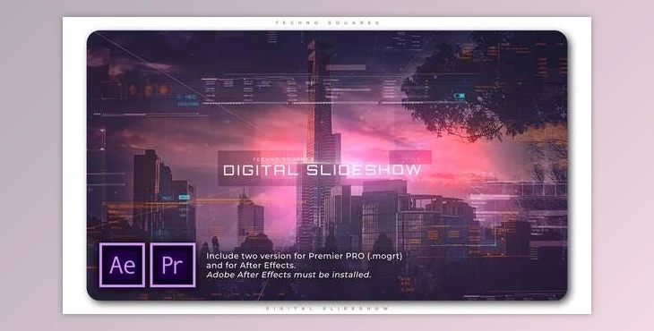 Download Techno Squares Digital Slideshow (Videohive 32175303) - PR Project