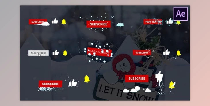 Download Snow Subscribes - After Effects (Videohive 25369488) - AE Project