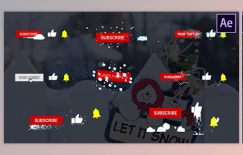 Download Snow Subscribes - <span class='badge badge-warning'>After</span> <span class='badge badge-warning'>Effects</span> (Videohive 25369488) - AE Project