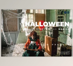 Download Halloween Desktop and Mobile Lightroom Preset by Bangset