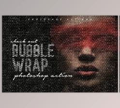 Download Plastic Bubble Wrap Photoshop Actions by Invents