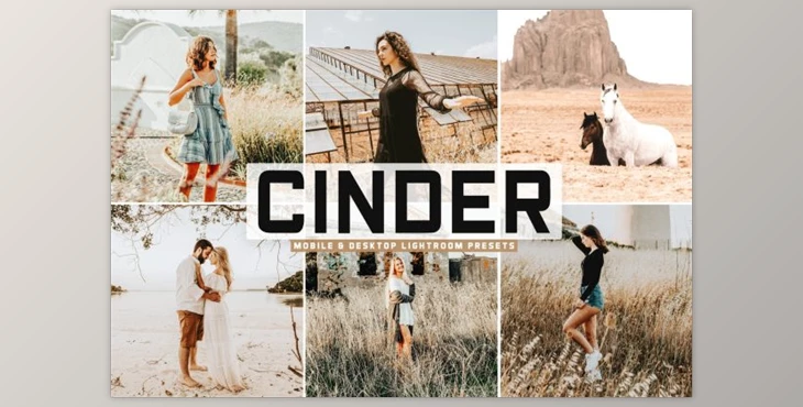 Download Cinder Mobile & Desktop Lightroom Presets by creativetacos