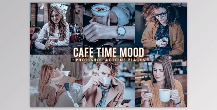 Download Cafe Time Photoshop Actions by 2lagus