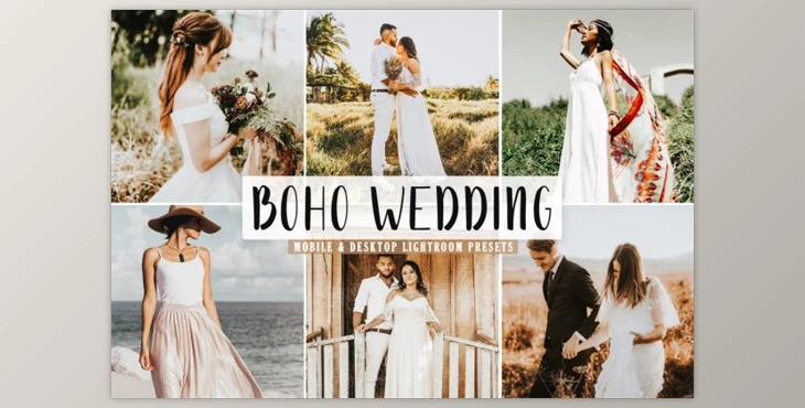 Download Boho Wedding Mobile & Desktop Lightroom Presets by creativetacos