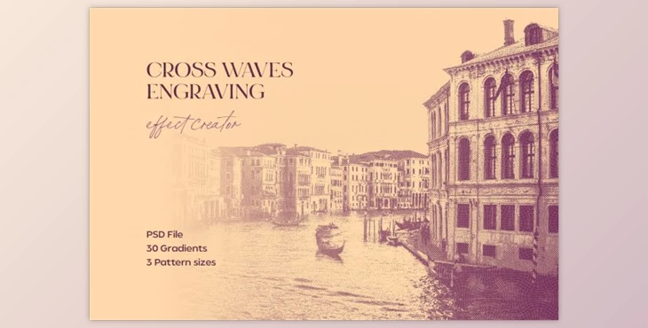 Download Cross Waves Engraving Effect by pixelbuddha