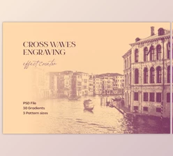 Download Cross Waves Engraving Effect by pixelbuddha