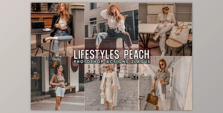Download Lifestyles Peach Photoshop Actions by 2lagus