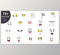 Download Cartoon Emoticons Pack (Videohive 23006818) - AE Project