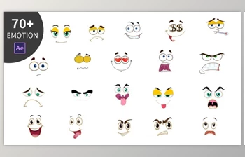 Download <span class='badge badge-warning'>Cartoon</span> Emoticons Pack (Videohive 23006818) - AE Project