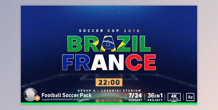Download Football Soccer Cup Pack (Videohive 22063134) - AE Project