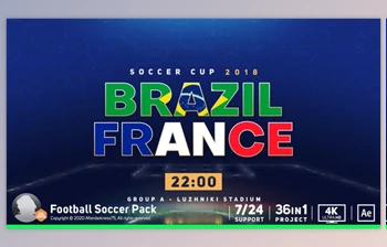 Download <span class='badge badge-warning'>Football</span> Soccer Cup Pack (Videohive 22063134) - AE Project