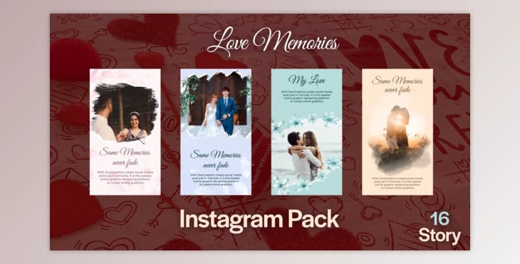 Download Love Memories Instagram Pack (Videohive 32238638) - AE Project